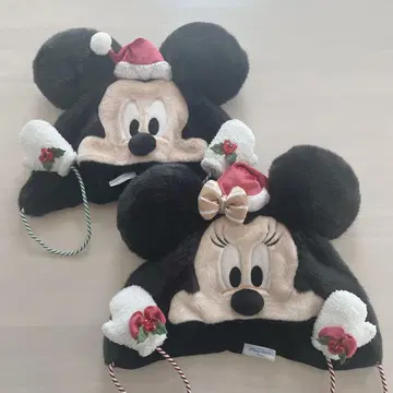 디즈니 크리스마스 2025 미키 미니 팬캡 세트