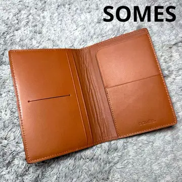 SOMES 소메스 여권 케이스 여권 커버 천연 가죽 가죽 브라운