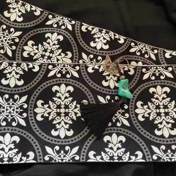 아라베스크 문양 반폭 오비