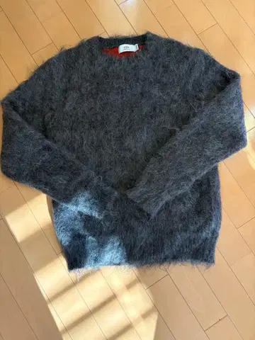 work not work WNW 모헤어 니트 긴 털 일본제