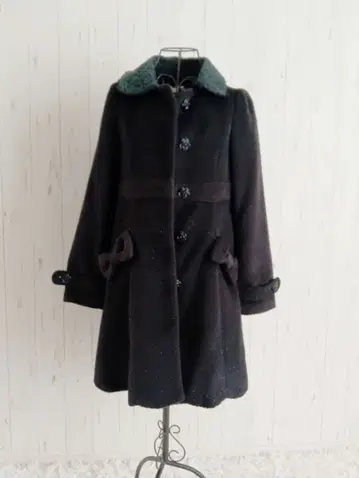 블랙 롱 코트 y2k 히메 갸루 헤이세이