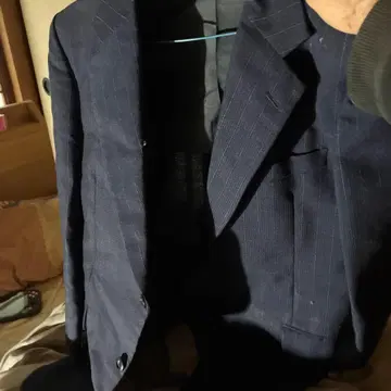 DE LUXE OCEAN 네이비 스트라이프 비즈니스 정장