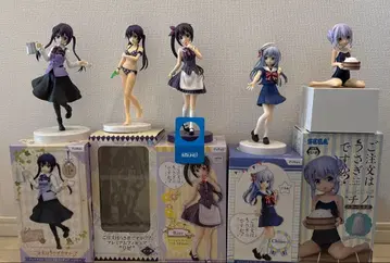 주문토끼 피규어 5체