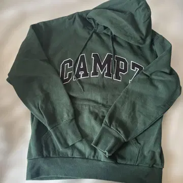 CAMP7 다크 그린 후드티 M
