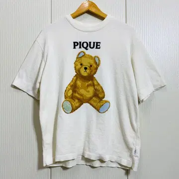 24년산 새상품급 젤라또피케 옴 에어모코 베어 풀오버 크림 M