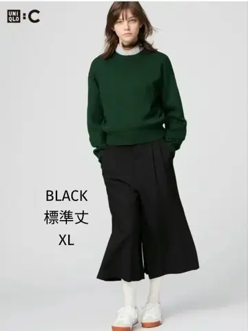 UNIQLO C 큐롯 XL 블랙 유니클로 블랙 LL 사이즈