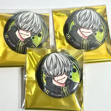 네코사키 하쿠레 복숭아 도원암귀 홀로그램 캔뱃지