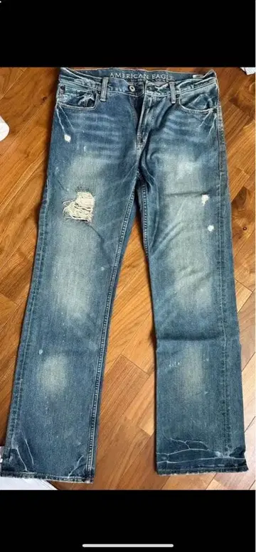AMERICAN EAGLE 데미지 데님 팬츠 미사용 w 32 x L34