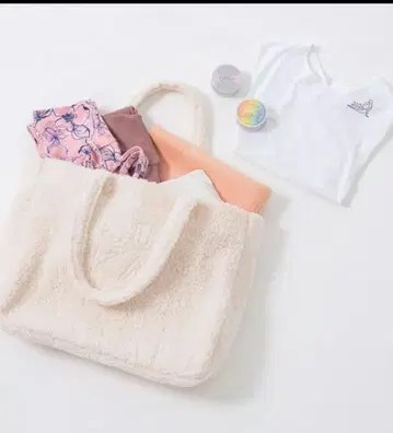 최저가! SUKALA 화이트 시프 보아 토트백 약 30 x 40cm