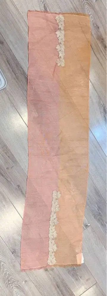 오렌지 핑크 그라데이션 스톨