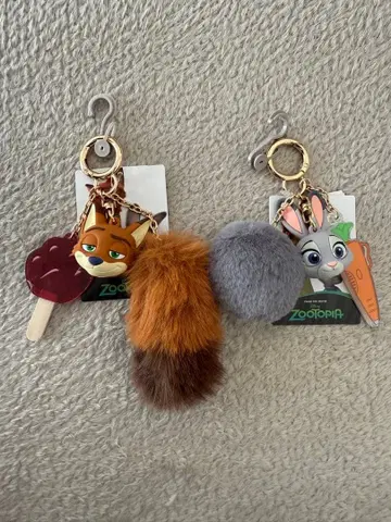 주토피아 키링 2개 세트