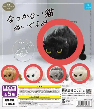 퀄리아 길들여지지 않는 고양이 봉제 인형 5종 풀컴프 세트
