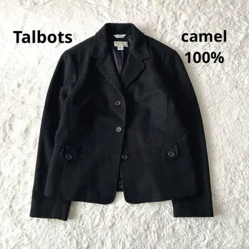 새상품급 탈봇 이탈리아제 카멜 100% 테일러드 자켓 블랙