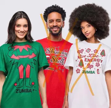 ZUMBA 크리스마스 T셔츠 그린