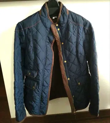 네이비 퀼팅 자켓