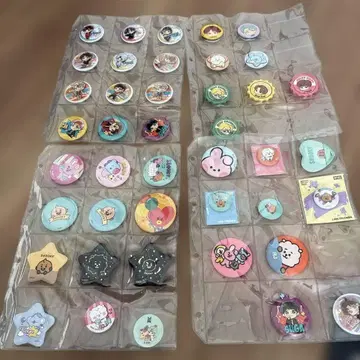 타이니탄 bt21 캔뱃지 등