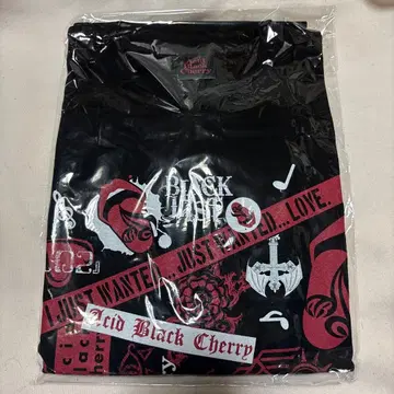 새상품 Acid Black Cherry T셔츠 XL 필름 라이브