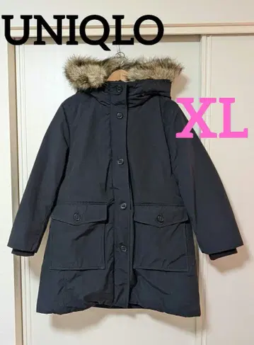 유니클로 XL 211-400728 울트라 웜 다운 자켓 네이비