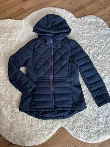 TOMMY HILFIGER 후드 부착 다운 자켓 M 네이비