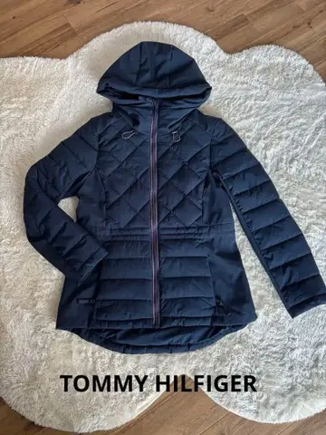 TOMMY HILFIGER 후드 부착 다운 자켓 M 네이비