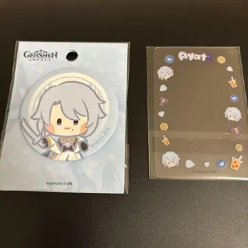 원신 minini 카미사토 아야토 캔뱃지 클리어 카드 기프트 박스