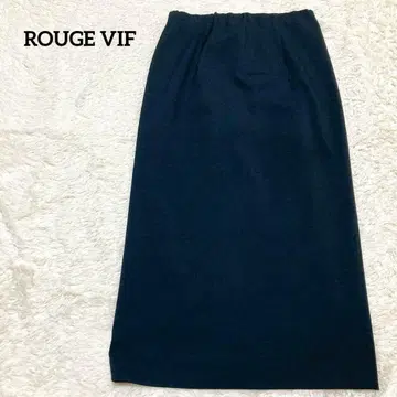 루즈비프 38 롱 스커트 블랙 스트레치 성인 깔끔한 오피스