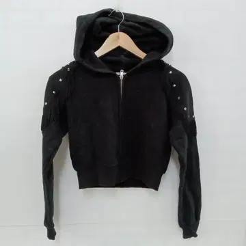 12.11 S593P 쥬에티 후드티 집업 숏 기장