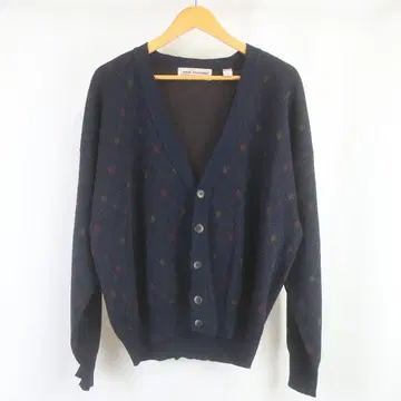 새상품급 VINTAGE 이탈리아제 JOHN ASHFORD 올 패턴 가디건
