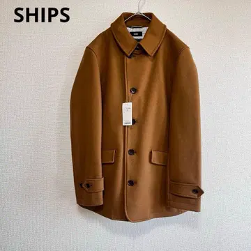 쉽스 슈퍼 140'S 멜톤 싱글 P 코트 super140