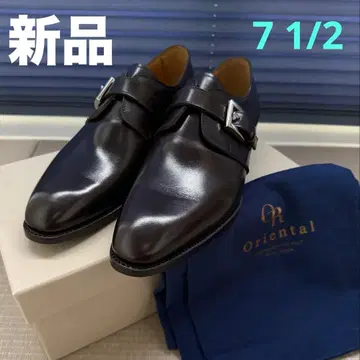 새상품 Oriental 싱글 몽크 스트랩 슈즈 박스 카프 7.5