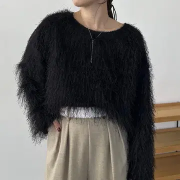 [ 새상품급 ] CAPRICIEUX LE'MAGE 2WAY 프린지 풀오버