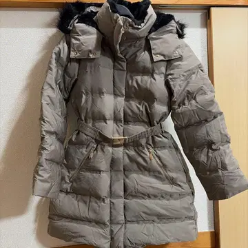 ZARA 그레이 다운 자켓 퍼 포함