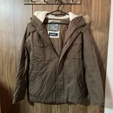 Real Crush 후드 부착 밀리터리 자켓 M