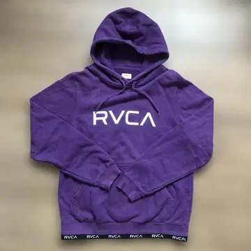 RVCA 보라색 후드 부착 후드티 S