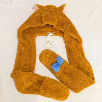 새상품 디즈니 루즈 팬캡 패셔너블 캣 머플러