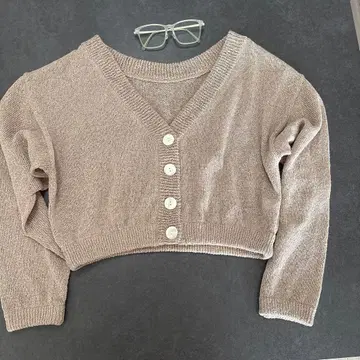 Sea Room lynn V넥 니트 가디건 베이지 일본제