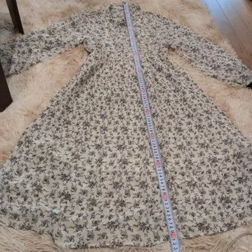 꽃무늬 긴팔 롱 원피스