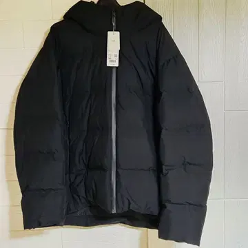 [새상품] 심리스 다운 후드티 (3D 컷) 3XL 블랙