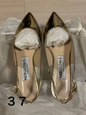 NEBULONI E. 네브로니 골드 플랫슈즈