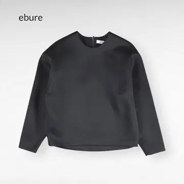 ebure Black Crew Neck Top