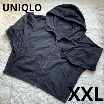 UNIQLO U 후데트 블루종 XXL 후드 부착 집업 자켓