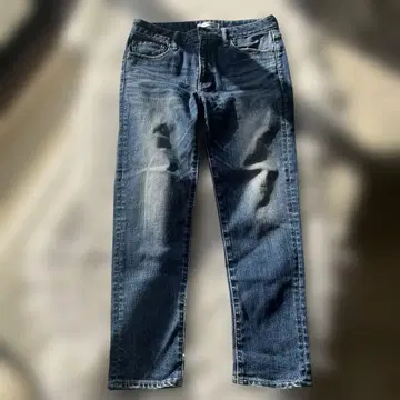 MOUSSY 블루 데님 스트레이트 팬츠 사이즈 26