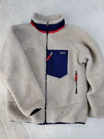 Patagonia 레트로X 여성용 XL 베이지/네이비