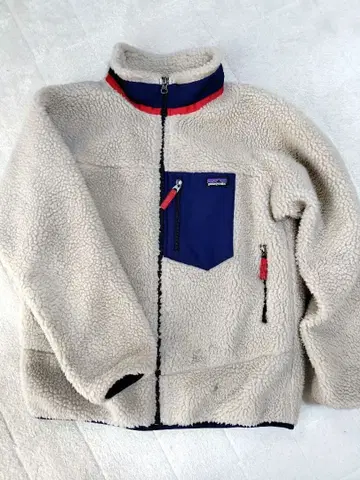 Patagonia 레트로X 여성용 XL 베이지/네이비