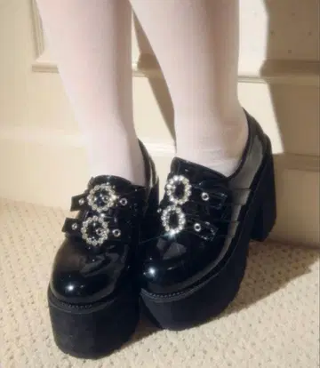 bubble 통굽 더블 버클 신발