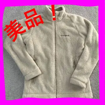 montbell 플리스 자켓 크림색