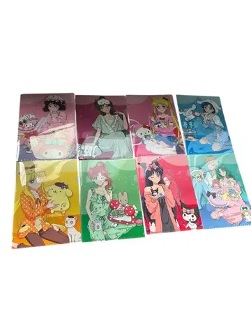 [ 메1211-32 ] 세일러문 x 산리오 클리어 파일 컴플리트 세트