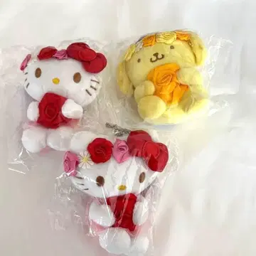헬로키티 & 폼폼푸딩 봉제 인형 세트