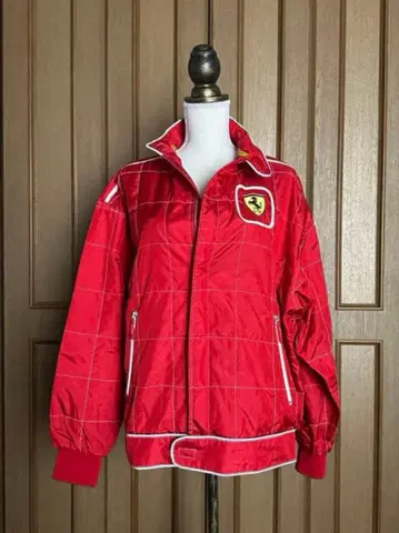 Ferrari 레드 나일론 자켓
