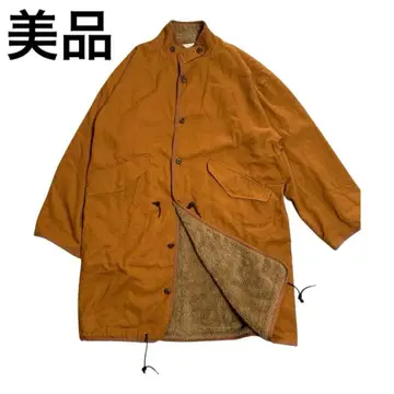 Liss 오버 사이즈 밀리터리 코트 브라운 사이즈 1